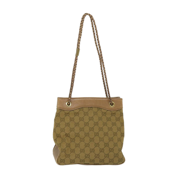 GUCCI GG Canvas Hand Bag Brown 109143 Auth 57772 - Picture 13 of 16